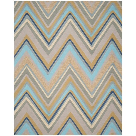 Safavieh 5 x 7 ft. Four Seasons Hand Hooked Medium Rectangle Area Rug, Green & Multicolor FRS389D-57